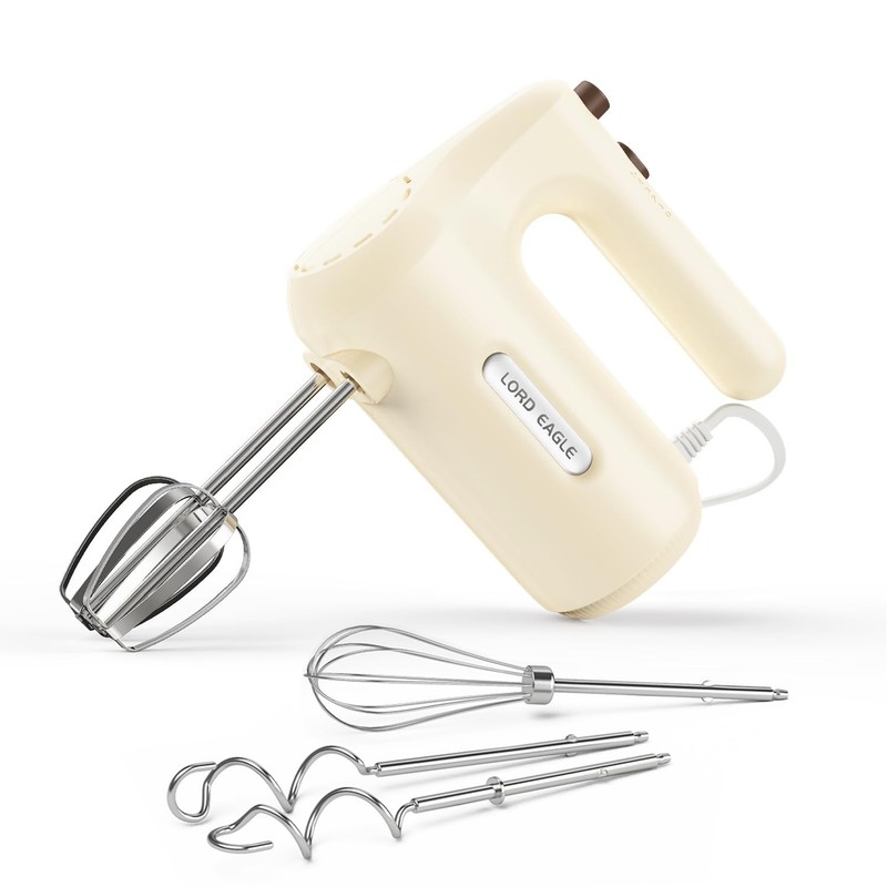 5-Speed Hand Mixer Electric, 300W Compact Small Handheld Mixer, Portable Kitc…