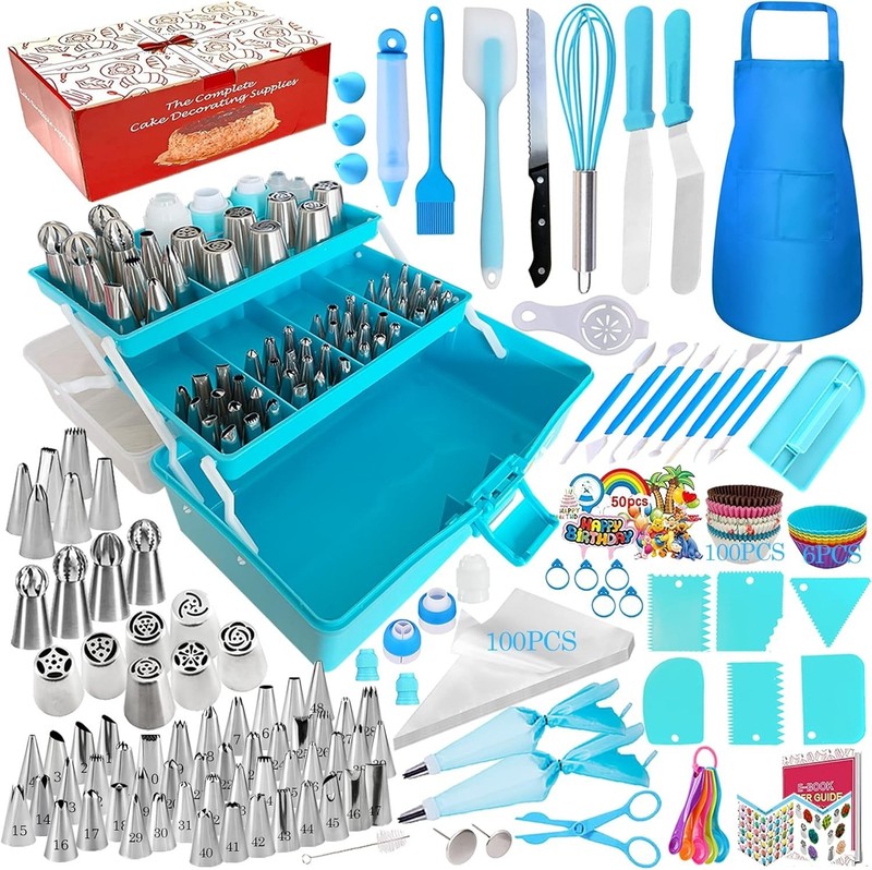 Cake Decorating Tools Supplies Kit - 368Pcs Baking Supplies with Storage Case... gallery
