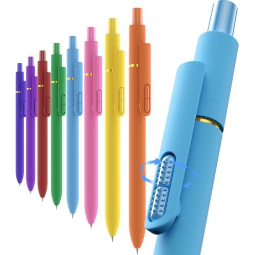 inkipen 0.5mm Colored Gel Pens, 8 Pack, Fidget Dopamine Color Ink -8pack