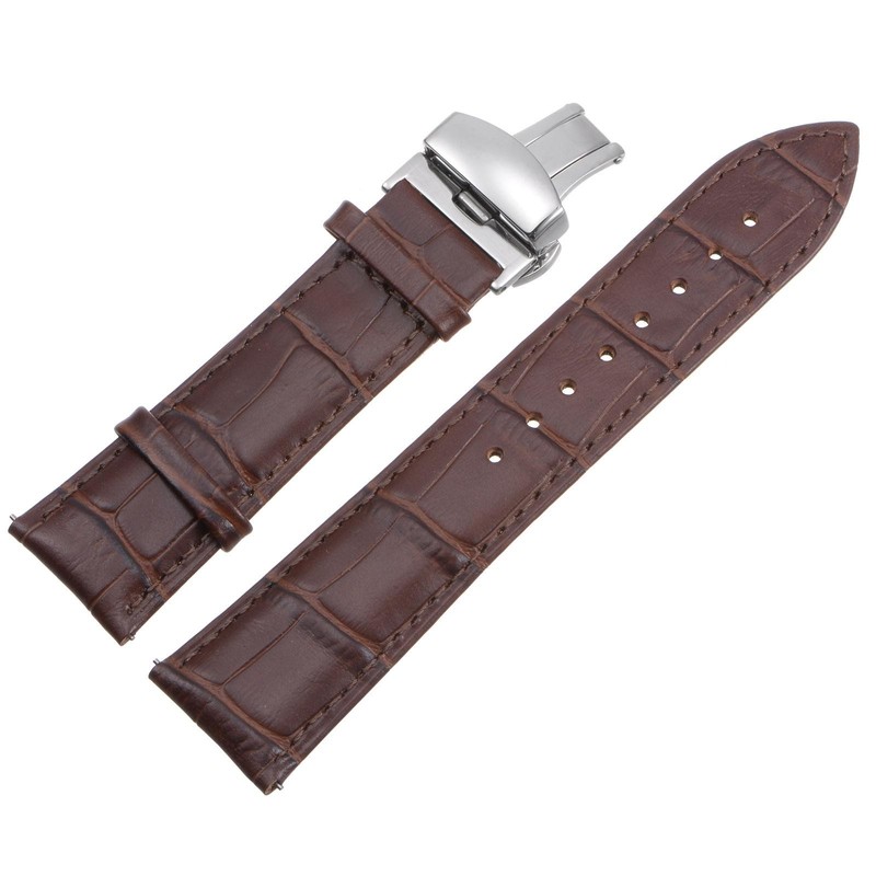 Watch buckle distribution strap 23mm leather strap brown