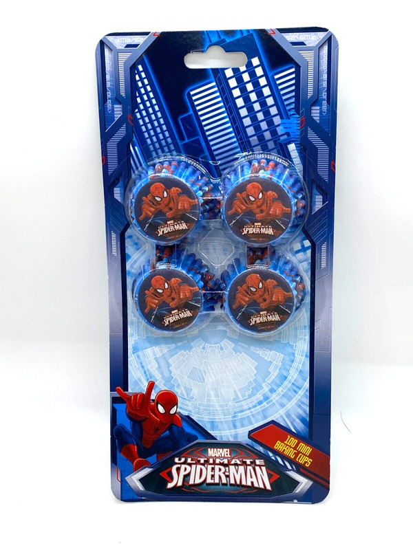 NEW, MARVEL ULTIMATE SPIDER-MAN 100 COUNT MINI BAKING CUPS