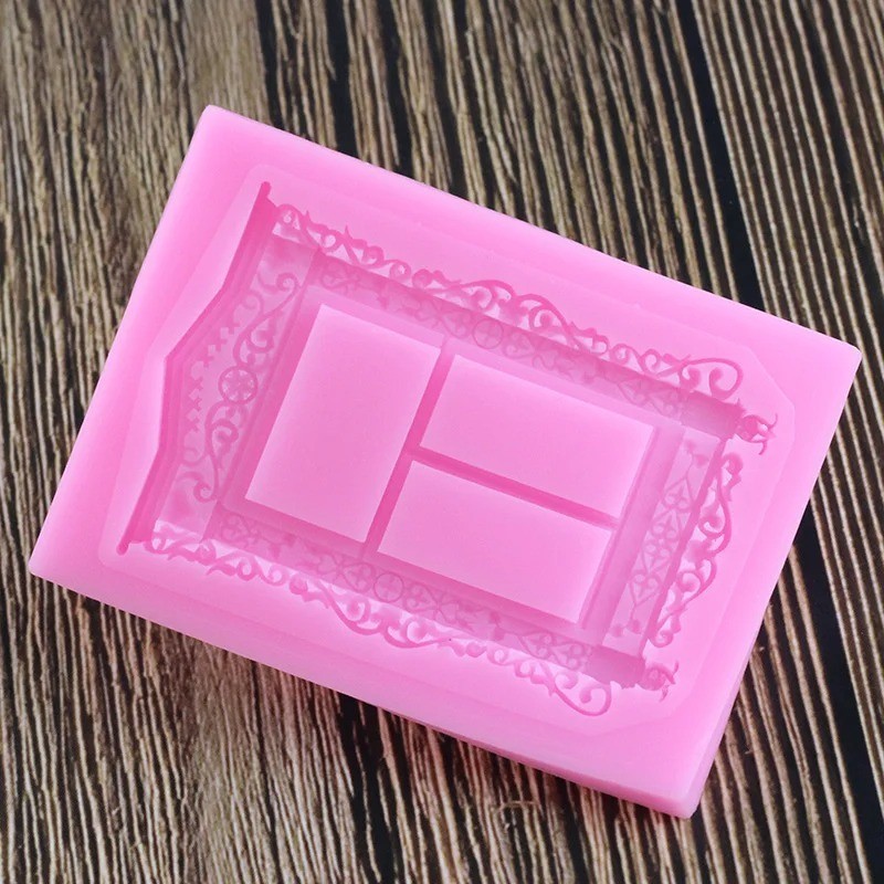 Window Frame Silicone Mold Fondant Cake Border Decorating Chocolate Mould gallery