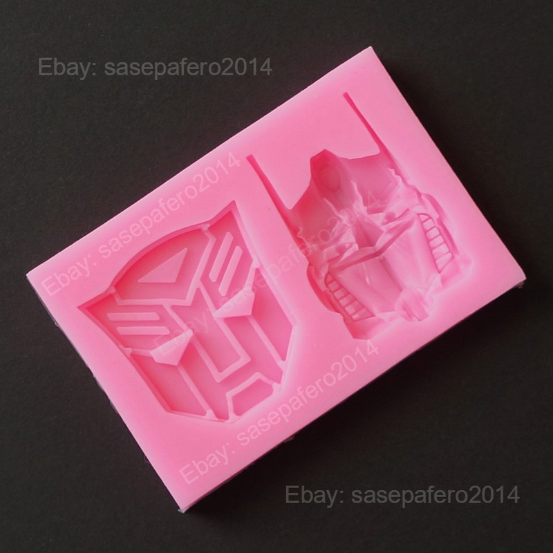 Transformers silicone mold 2 cavities for fondant, chocolate, clay, resin