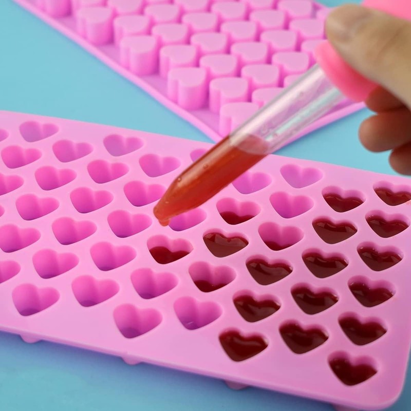 BPA Free Mini Heart Silicone Molds for Baking Candies, Chocolates, and Jellies gallery