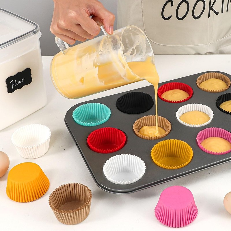 200-Count Standard Pink Cupcake Liners Greaseproof Muffin Baking Cups gallery