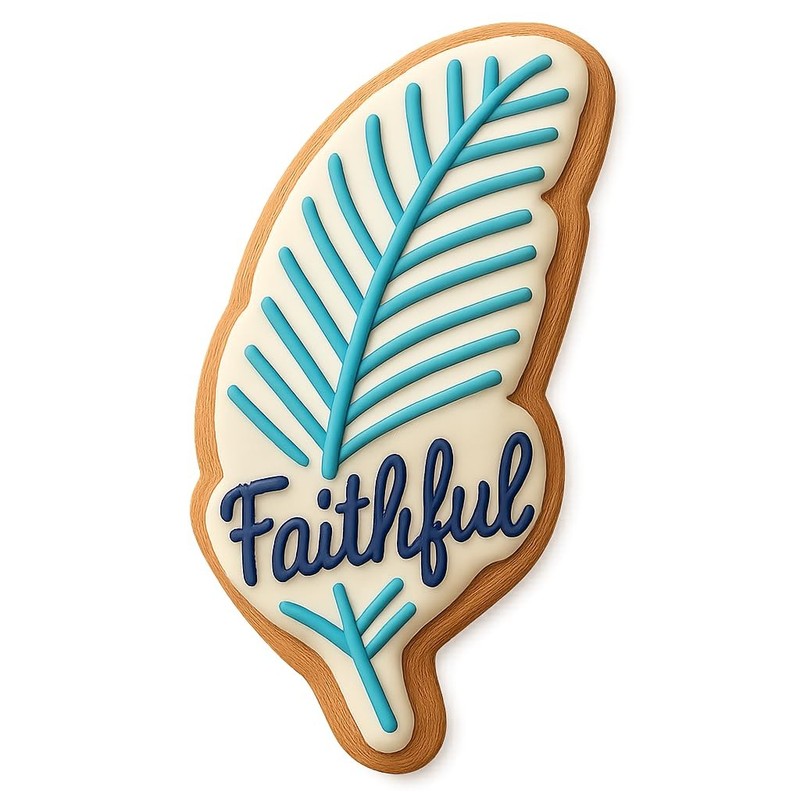 Faithful Feather Cookie Cutter - 4x1.5" Premium Kitchen Baking Tool Design gallery