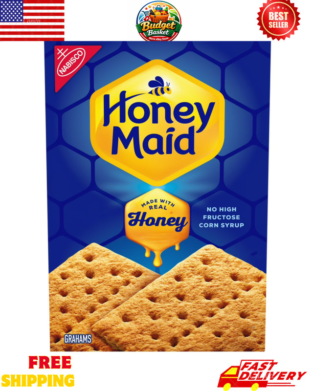 HONEY MAID Graham Crackers, Lunch Snacks, Easter Baking, 14.4 oz