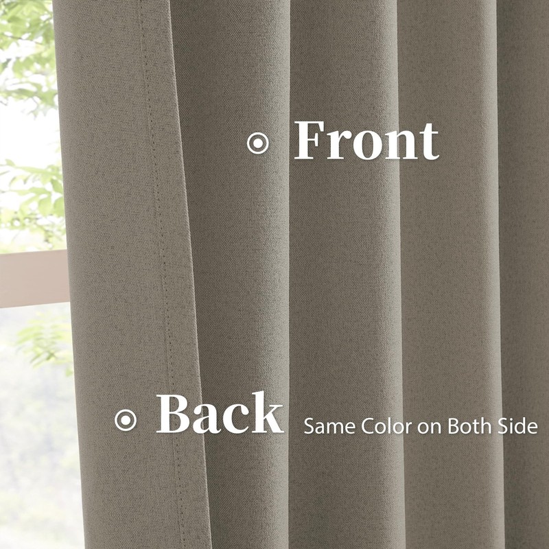 KEQIAOSUOCAI Extra Long Blackout Curtains 132 Inches Long 11 ft for High Ceil... gallery