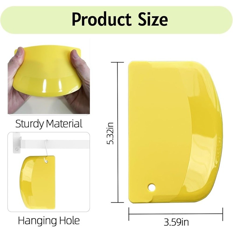 Dough Scraper Set 4PCS Flexible Food Safe PP Plastic Baking Tools Kitchen Cutter gallery