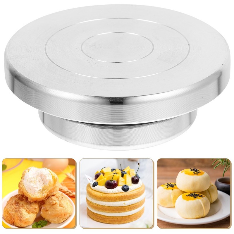 Rotating Aluminum Turntable Workbench for Clay Sculpture and Cake Decorating gallery