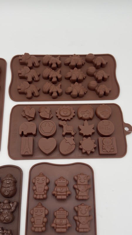 Silicone Chocolate Candy Mold Lot Animals Robots Christmas Novelty Baking Kids gallery