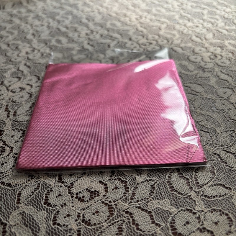 4″ Foil Candy Wrappers, Pink, Textured, !00 ea pkg