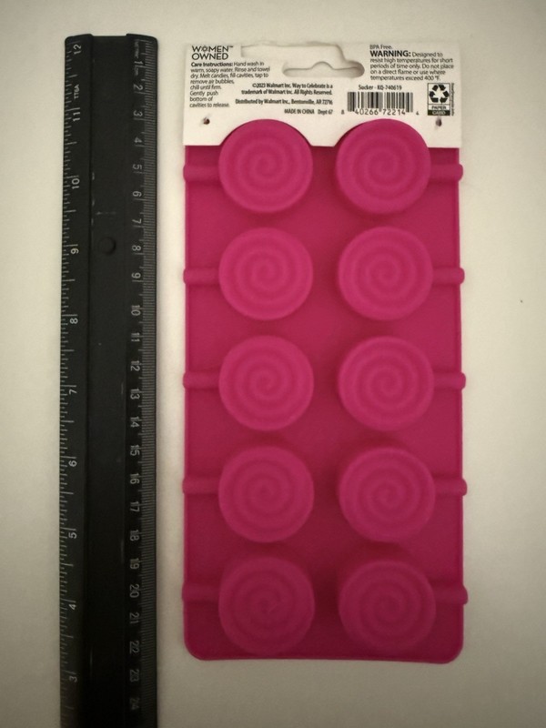 10-Cavity Lollipop Swirl Silicone Mold, by Way to Celebrate Set of 2 gallery