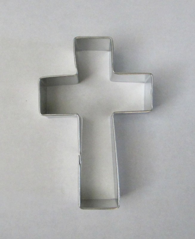 4″ Cross Cookie Cutter Tin Steel Easter Communion Church Bible Religious VBS