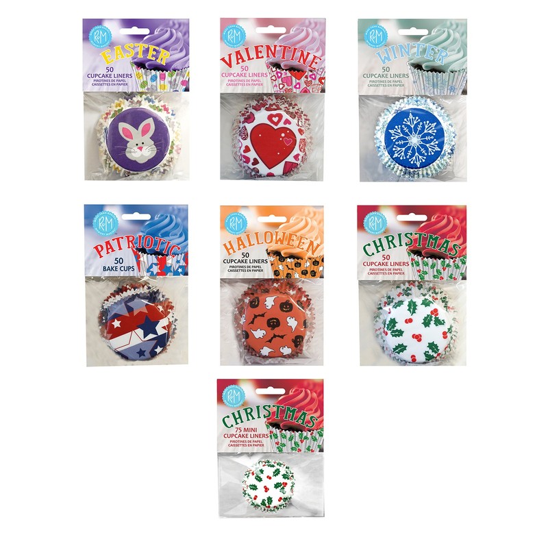 R&M International Disposable Baking Cup Assorted Holiday Set gallery