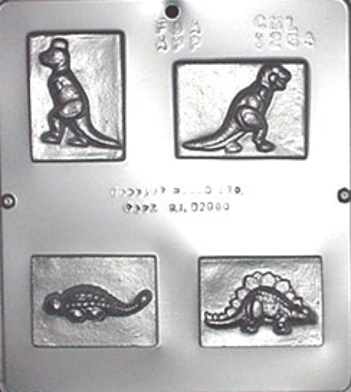 Dinosaur Assortment Chocolate Candy Mold 1264 NEW