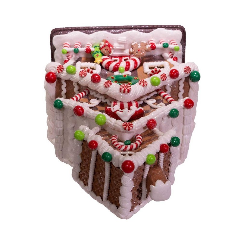 Kurt S. Adler 13-Inch Gingerbread Cookie 3-Layered Led House Gbj0016 gallery