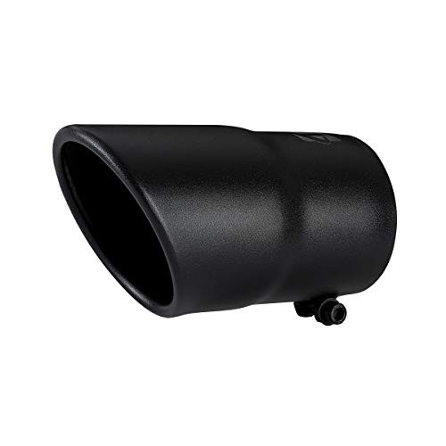Black Exhaust tip -3.5'' Inlet Bolt on Design- Black Coated Stainless BLACK gallery