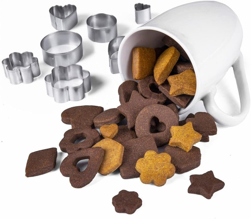 Mini Cookie Cutters Set with Box, 30Pcs Small Stainless Steel Flower Square Hea gallery