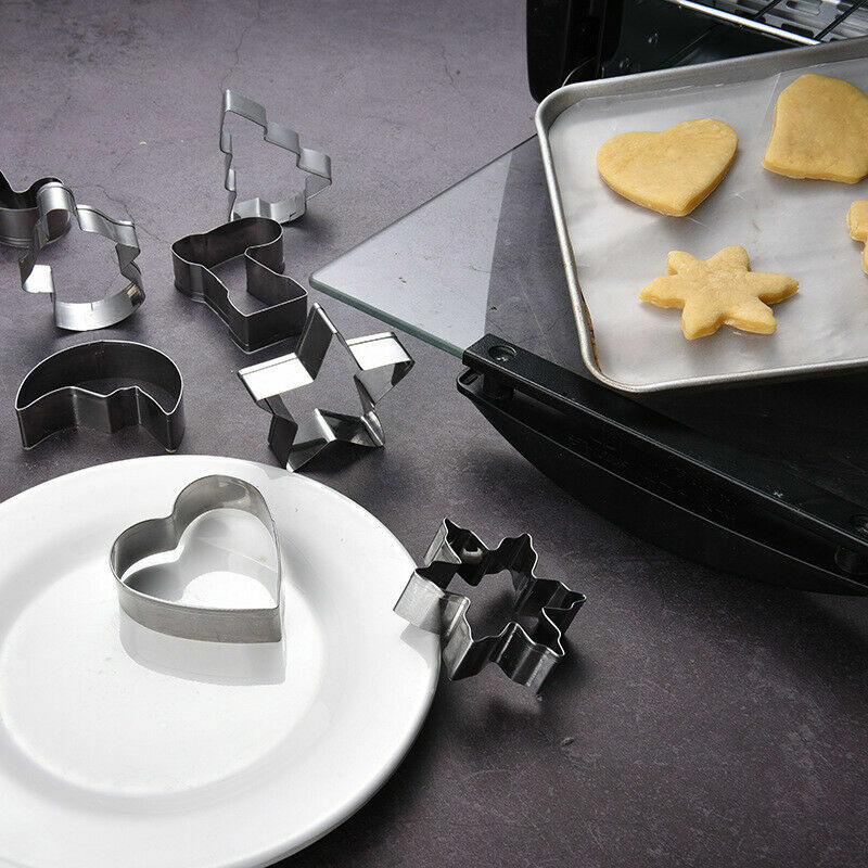 10 Pcs Cookware Crafts Christmas Cookie Cutters Biscuit Mould Cake Adorn Baking gallery