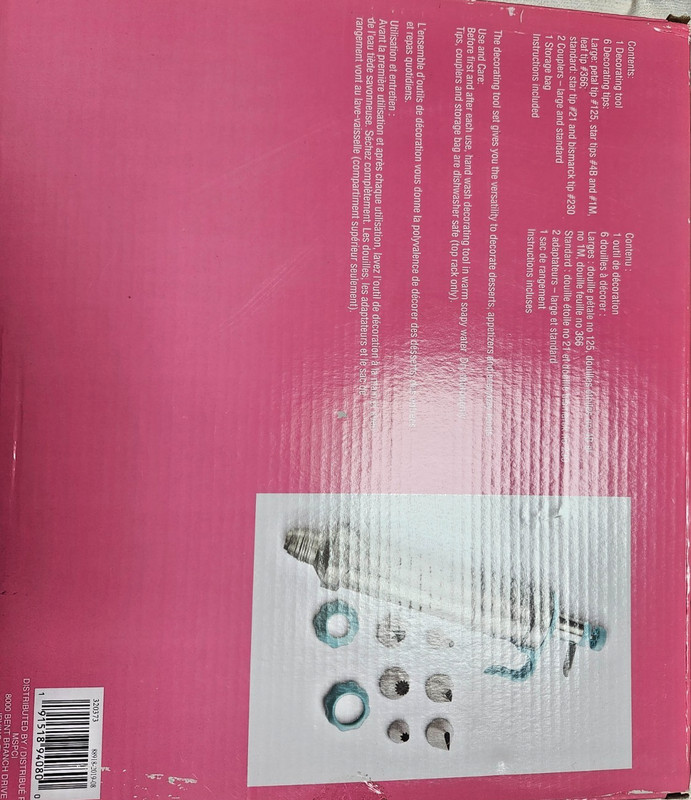 Celebrate It 10pc Cake Decorating Set Icing Gun Tips Kit Baking Tool NEW gallery