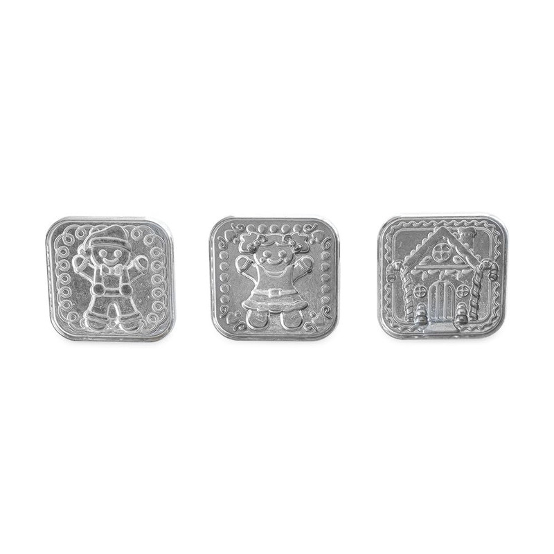Nordic Ware Gingerbread Cookie Stamps Set Of 3 Sturdy Cast Aluminium Cookie