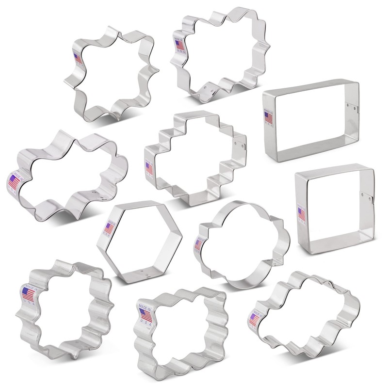 Ann Clark Plaques, Frames and Tiles Cookie Cutters 11-Pc. Set Made in USA gallery