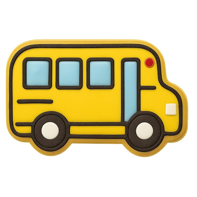Passenger Shuttle Bus Cookie Cutter & Stamp - 4x2.7" Fun Baking Tool gallery
