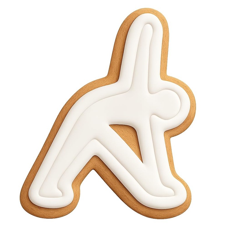 Triangle Pose Cookie Cutter & Stamp, Fondant & Clay - 4x3.3 gallery