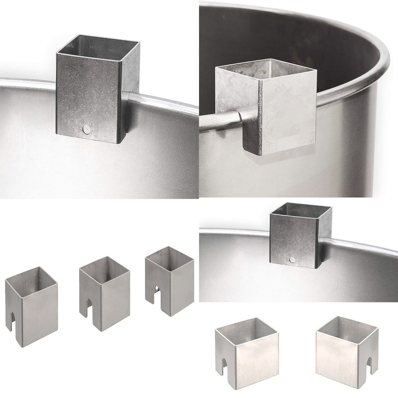 3Pcs Stainless Steel Spacers Easy Spacer Camping Grills for Barrels Grill Plate