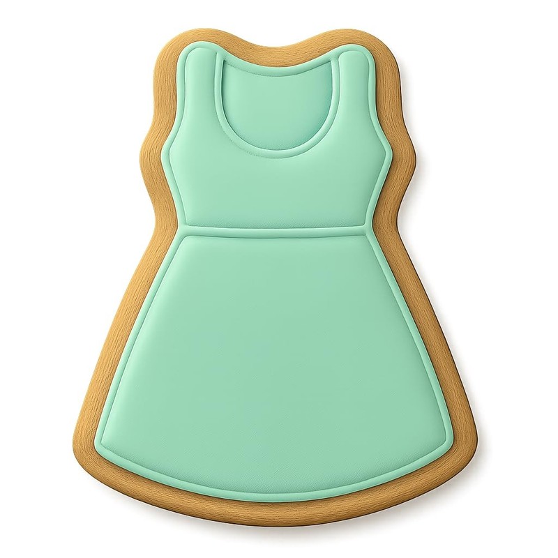 Racerback Dress Cookie Cutter & Stamp, Fondant & Clay Cutter - 3.2x4" gallery