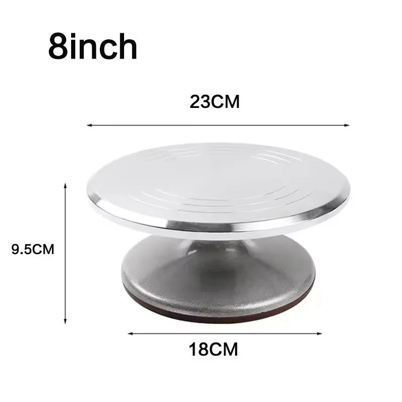Aluminum Alloy Cake Turntable Baking Decorating Stand Rotating Table Tool gallery