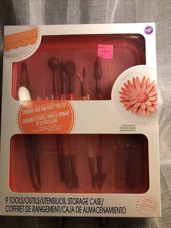 Wilton Fondant /Gum Paste Tool Set 9 Tools 3924 Baking Decorating Craft NEW SALE