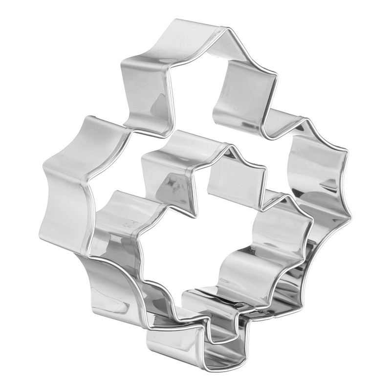 Maple Leaf Cookie Cutter Set Assorted Sizes Stainless Steel Polish