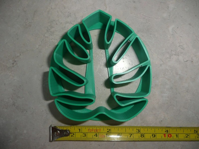 MONSTERA LEAF DESIGN PATTERN CONCHA CUTTER MEXICAN SWEET BREAD STAMP USA PR4625 gallery