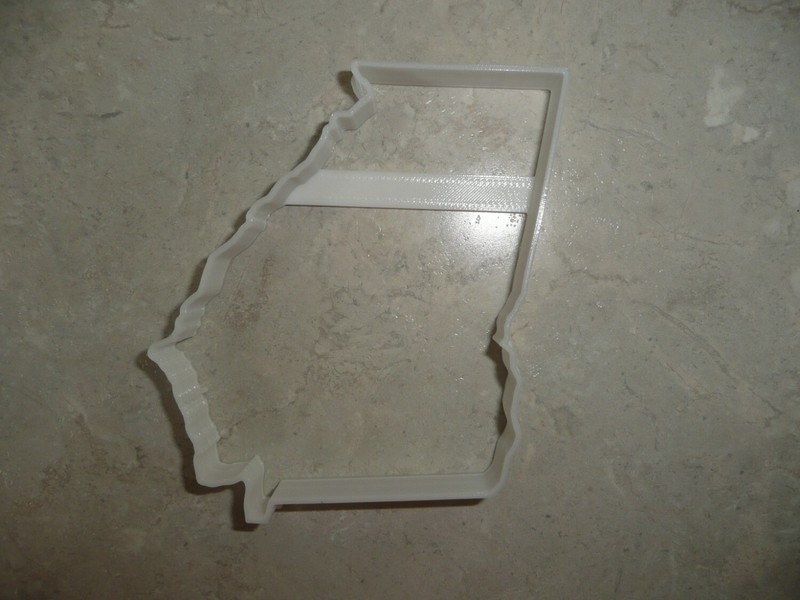 GEORGIA STATE OUTLINE PEACH COOKIE CUTTER MADE IN USA PR4687 gallery