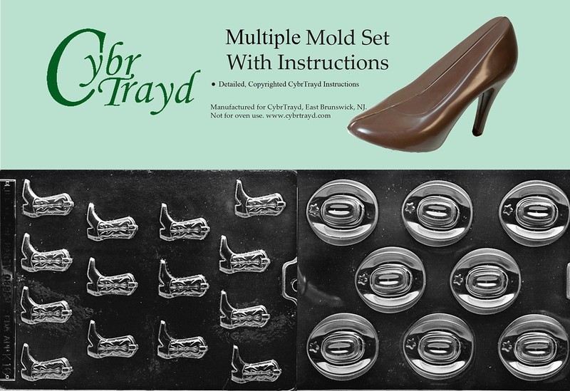 2piece Cowboy Boots And Hat Chocolate Moldswhite