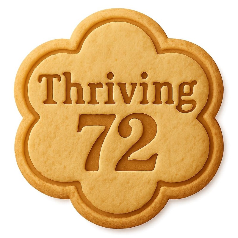 Thriving 72 Design 2 Cookie Cutter & Stamp, Fondant & Clay – 4.0×3.4″