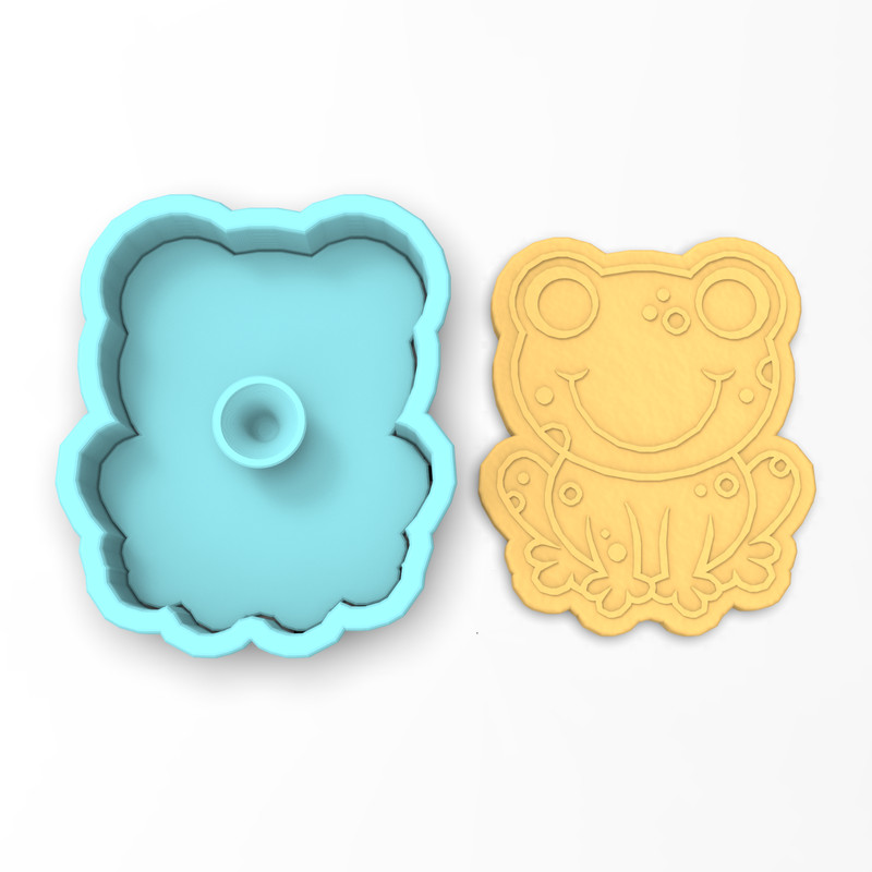 Frog Cookie Cutter & Stamp | Toad Reptile Hop Amphibian Pond Water Swamp gallery