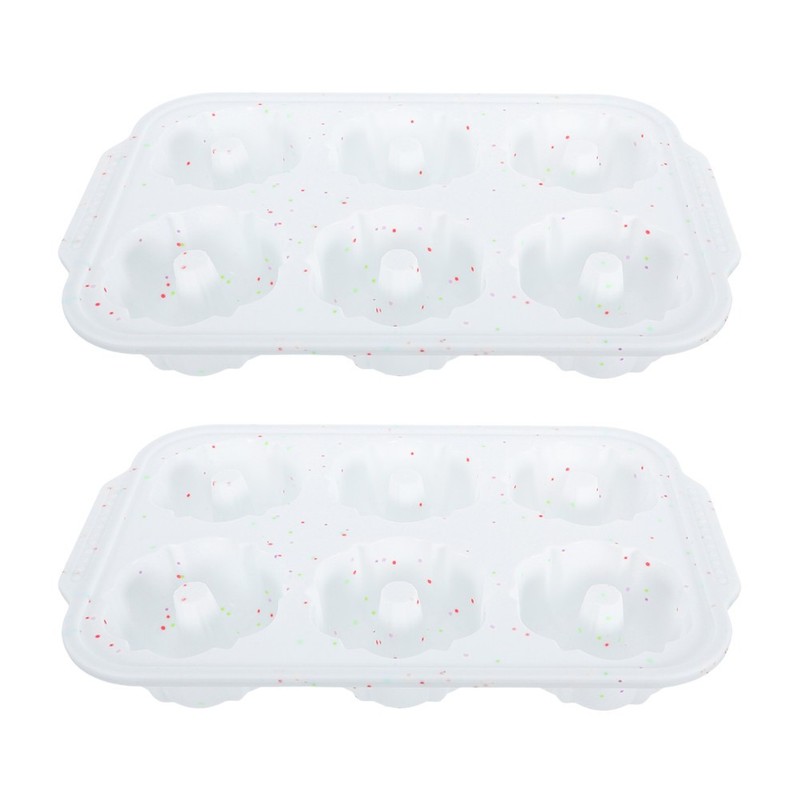 2 Pcs Silicone Baking Mold Cake Molds for Donut Pan Cupcake Moulds