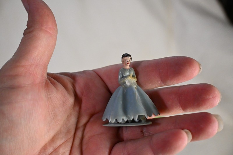 set of 2 Vintage Cake Toppers with Candle holders gallery