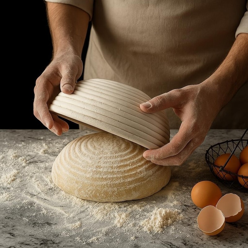 9-Inch Round Banneton Proofing Basket & Bread Lame Set - Artisan Baking Gift gallery