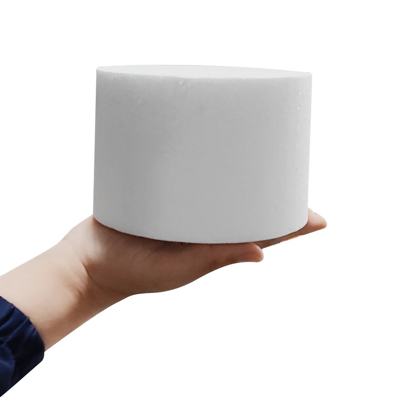 Round Foam Cake Dummy 4 Inch x 6 Inch Circle Dummy Cake Set for Wedding gallery
