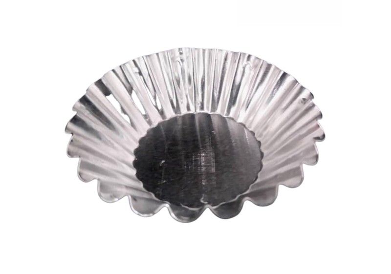 Baking Tool 20PCS Egg Tart Aluminum Cupcake Cake Cookie Flower Mold Tin 8cm