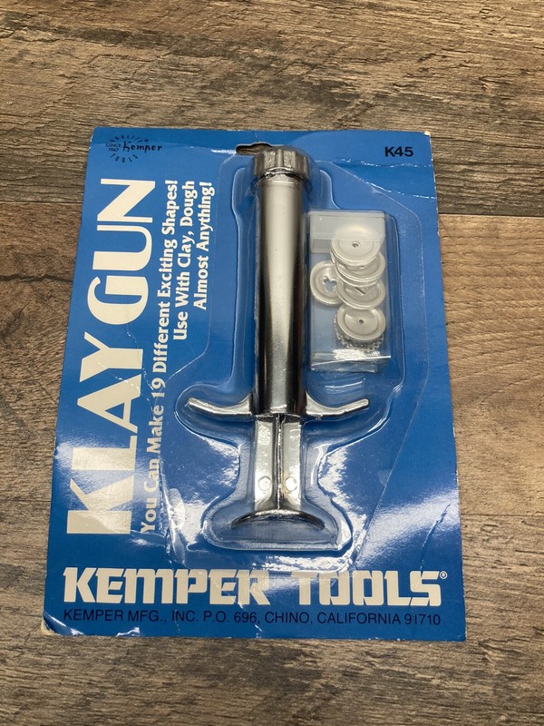 Kemper Tools Klay Gun 19 Interchangeable Discs Shapes Clay Dough Extruder Sealed