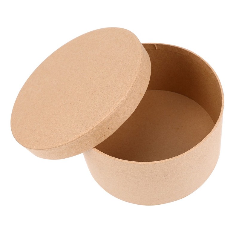 1 Set Round Kraft Paper Box Cookie Paper Container Cake Container Cupcake Box gallery