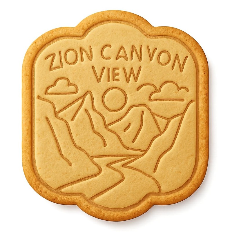 Zion Canyon Cookie Cutter - 4x4" Premium Scenic Baking Design Kitchen Fun gallery