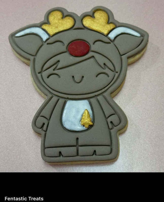 Christmas Reindeer girl Xmas baby Cookie Cutter Stamp Rudolph gallery
