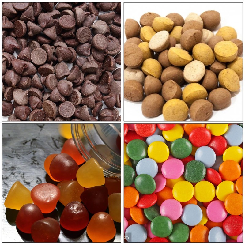 Palksky 468-Cavity Mini Round Silicone Mold/Chocolate Drops Mold/Dog Treats P... gallery