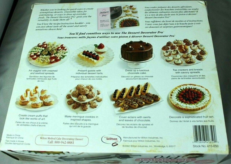 Dessert Decorator Pro Kit Stainless Steel Cylinder Wilton Enterprises New in Box gallery